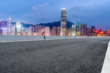 Wall Mural - city road through modern buildings in China