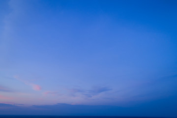 Canvas Print - Sunset sky with multicolor clouds