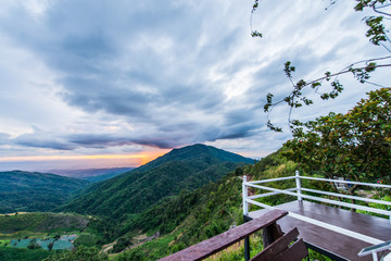 The atmosphere when the rainy season on a high hill.2