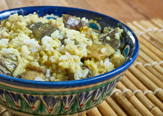 Canvas Print - South Indian Mushroom Biryani