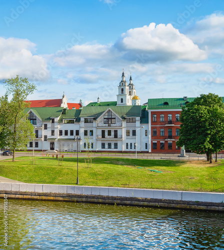 Svisloch river, cityscape, ...