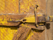 An Old Rustic Bolt For The Door.