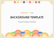 Korean traditional background template design
