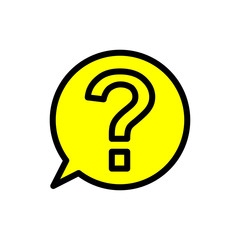 Leinwandbilder - ask question line icon vector eps