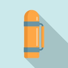 Poster - Survival thermos bottle icon. Flat illustration of survival thermos bottle vector icon for web design