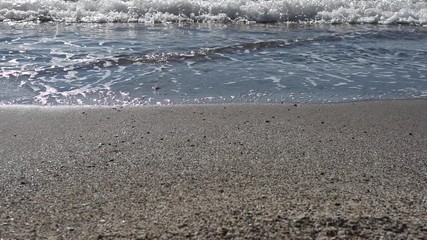 Poster - Aguadulce beach and Mediterranean Sea surf. Spain