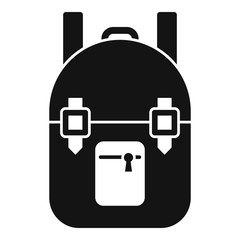 Poster - Survival backpack icon. Simple illustration of survival backpack vector icon for web design isolated on white background