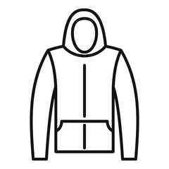 Poster - winter hodie icon. outline winter hodie vector icon for web design isolated on white background