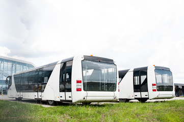 Shuttle bus to transport passengers from the airport to the plane