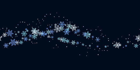 Wall Mural - Snowflakes seamless background