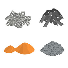 Sticker - Realistic 3d Detailed Building Materials Set. Vector