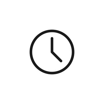Clock icon. Time symbol modern, simple, vector, icon for website design, mobile app, ui. Vector Illustration