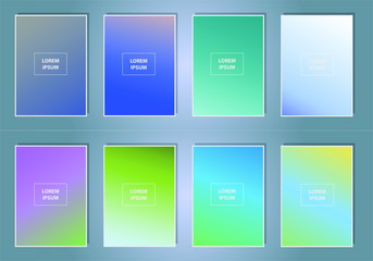 Aufkleber - Minimal covers design. Colorful linear patterns. Vibrant background for screen, poster, banner, wallpaper, social media post
