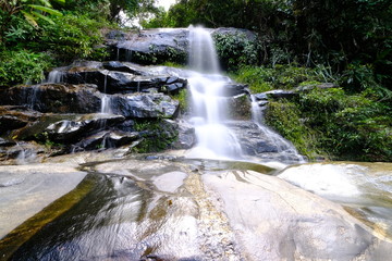 Poster - beautiful waterfall in nature wallpaper background