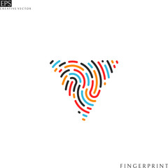 Poster - Bright fingerprint. Logo