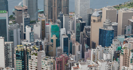  Top view of Hong Kong city