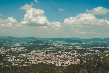 a paisagem de uma vila