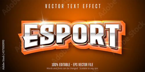 Fotografía Esport text, sport style editable text effect