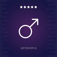 male vector icon modern illustration