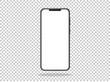 smartphone frameless with a blank screen lying on a flat surface. High Resolution Vector for Infographic Global Business web site design or phone app
