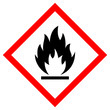 Flammable vector sign