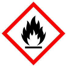 Flammable Vector Sign
