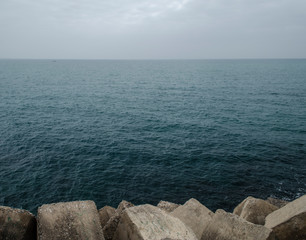 Malecón en el Oceano Atlantico