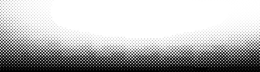 Wall Mural - Abstract halftone monochrome dotted pattern.