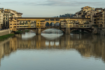 Veduta del Ponte Vecchio di Firenze