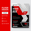 © graphixstudio - Gym Fitness Flyer Template Design Brochure, Annual Report, Magazine, Poster, Corporate, Flyer, layout modern size A4 Template, Easy to use, and edit.