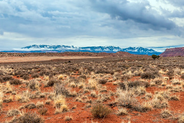 Wall Mural - mountains in southern utah usa in winter