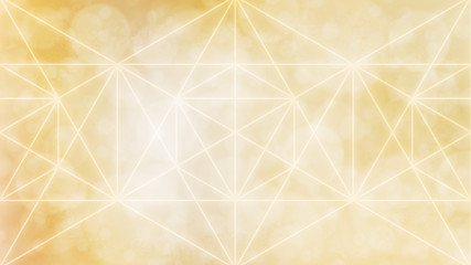 Wall Mural - Soft glowing golden yellow sacred geometry background, abstract
