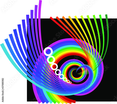 Fundo Abstrato Com Linhas Coloridas E Radial Colorido Buy This Stock Vector And Explore Similar Vectors At Adobe Stock Adobe Stock