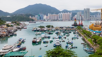 Canvas Print - Hong Kong fishing village