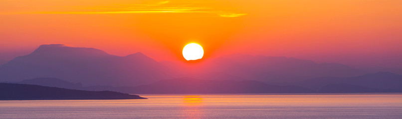 Sticker - Greece sunset