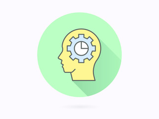 Aufkleber - artificial, intelligence icon for graphic and web design.