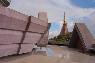 view point pagoda in Inthanon national park Thailand