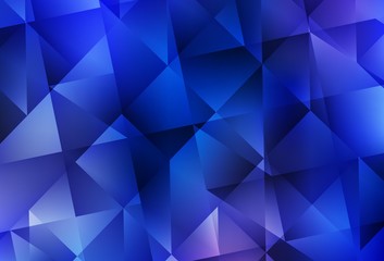 Light BLUE vector polygonal pattern.