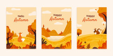 Animals In Autumn Forest Brochures