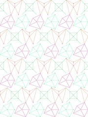 Poster - Seamless pattern in summer colors.