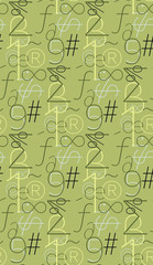 Fototapete - Seamless pattern in summer colors.