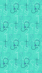 Poster - Seamless summer pattern. Bright colors.