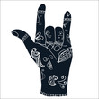 Beautiful flat linear yoga meditation hand gestures round icons set. Vector Indian mudra positions of hands and fingers outline insignia badges collection. Ideal for yoga classes, spa center and more