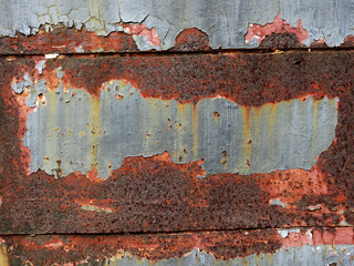 Canvas Print - old metal with rust texture