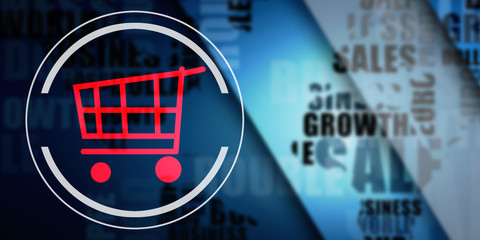 Poster - 2d illustration Shopping Cart
