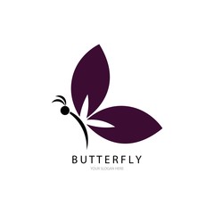 butterfly icon vector template