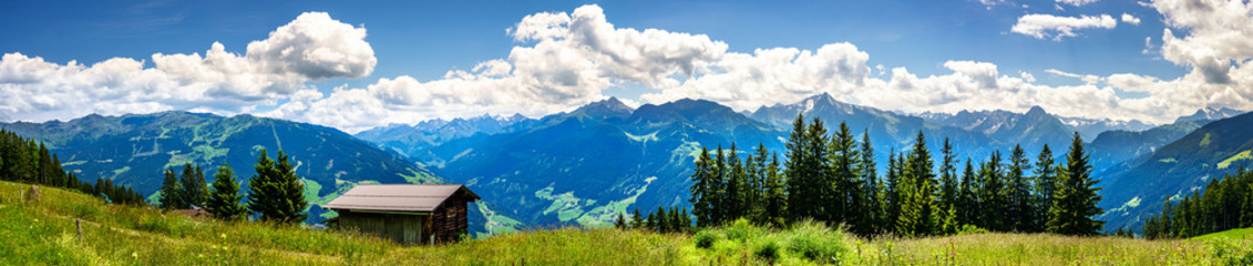 Canvas Print - landscape at the zillertal in austria