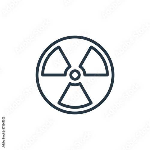 Cuadros en Lienzo radioactive icon vector from pollution concept