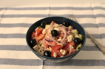 Delicious and fresh greek salad