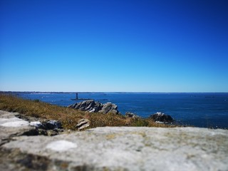 Bunker de la seconde guerre mondiale sur l'ile de cezambre près de saint Malo